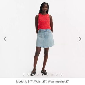 NWOT Levi’s mini flounce denim skirt